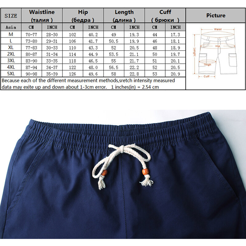 Shorts de algodão casual masculino, Bermuda preta de praia, estilo moda verão, plus size, M-5XL, mais novo, 2023