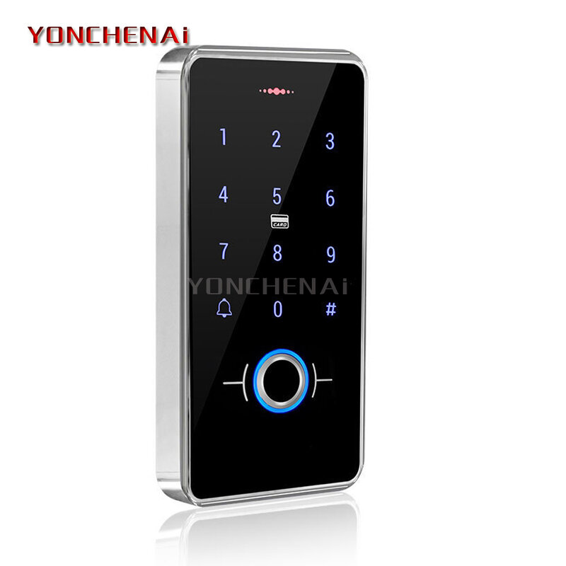 Impermeável Backlight Touch Door Access Control System, Biometria Impressão Digital, NFC Teclado, IP68, Atacado