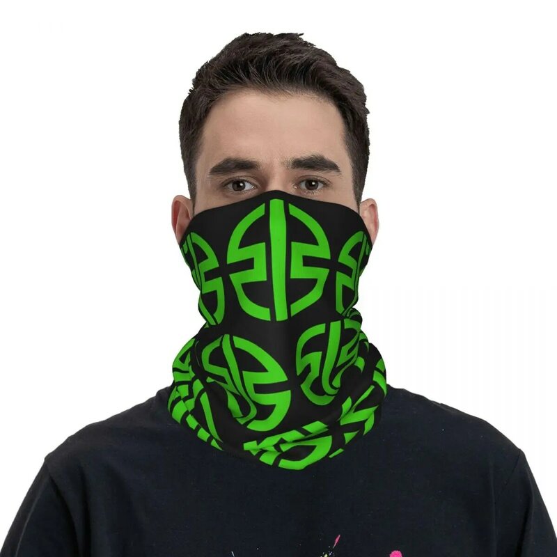 Flagowy ocieplacz na szyję bandany klub motocyklowy szalik na twarz Kawasakis maska kolarska na twarz wędrówki Unisex dla dorosłych