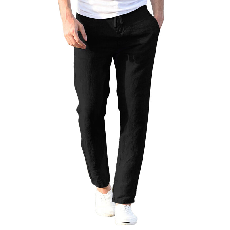 Spodnie do joggingu męskie spodnie modne na zewnątrz proste jednolity kolor sportowe wiosenne letnie spodnie dresowe oddychające na co dzień