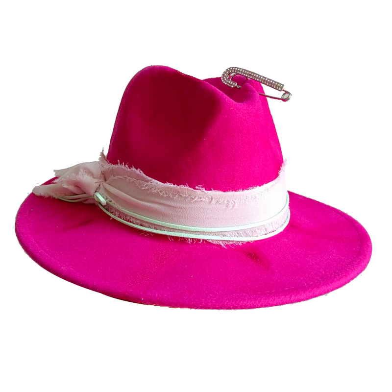 Chapeu-Chapeau en denim irrégulièrement cousu pour hommes et femmes, chapeau Fedora monochrome, réglable, fait à la main
