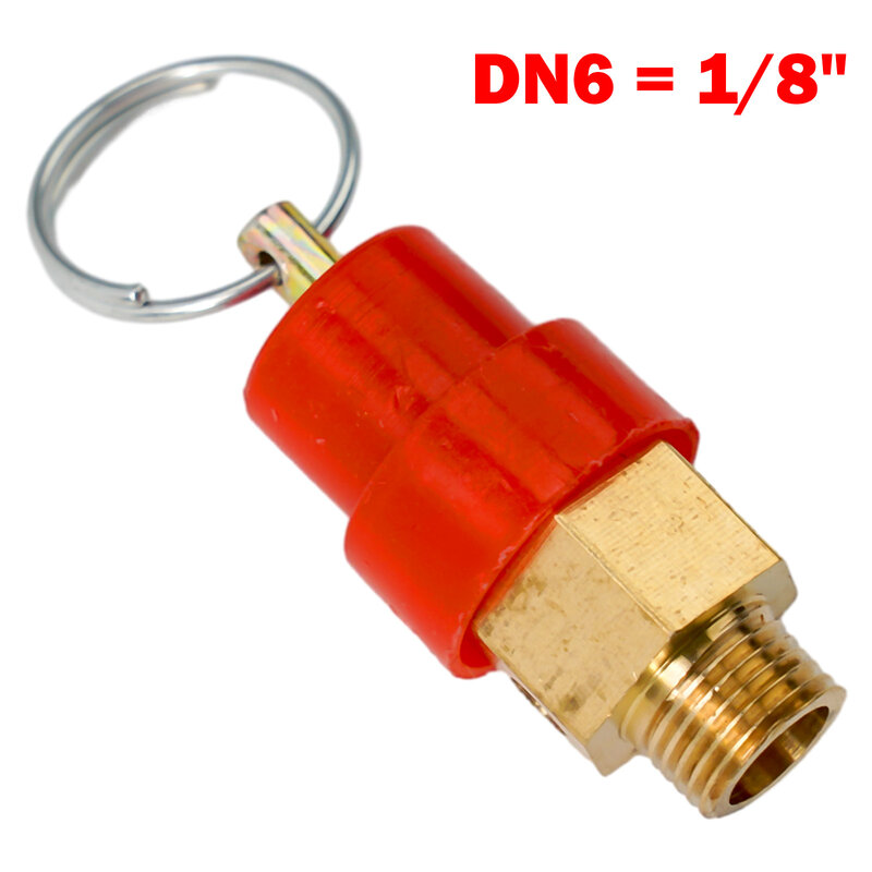 1/8" 1/4'' BSP 8kg Air Compressor Safety Relief Valve Pressure Release Regulator 120PSI Brass Pneumatic Tool Parts Power Tools