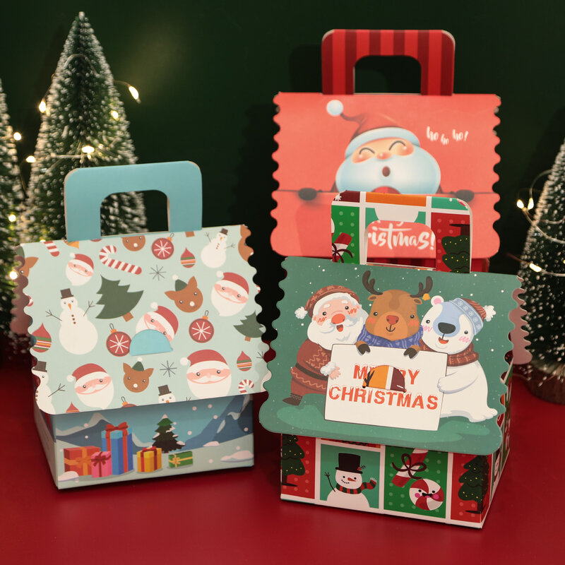 1 шт. рождественские конфеты, подарочные коробки, Санта-Клаус, снеговик, лось, стандартная упаковочная коробка, Счастливого Рождества, украшение для дома, новый год, Рождество