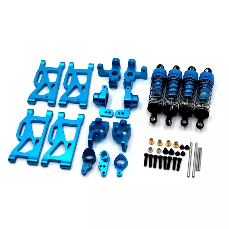 Wltoys 144001 for wltoys 1:14 144001 RC Car Upgrade Parts Metal Steering Swing Arm Base C Rear Hub Seat Shock Absorber