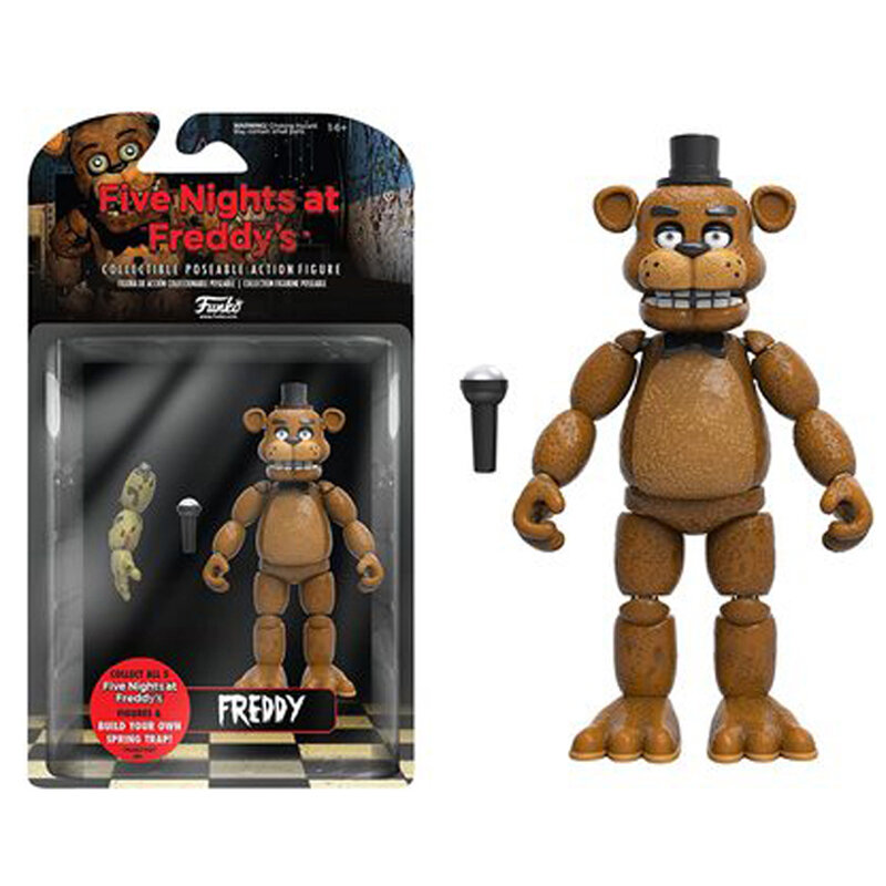 FNAF-PVC Action Figure of Freddy's Bear, Freddy Nightmare Bonnie, Foxy, Chica, Fazbear, Garoto Balão, Modelo, Coleção, 15cm