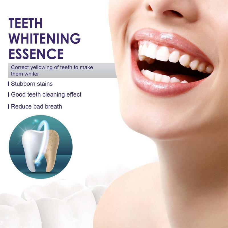 Barra blanqueadora de dientes púrpura, Gel blanqueador de dientes suave con efecto blanqueador, bolígrafo de brillo de dientes amarillo