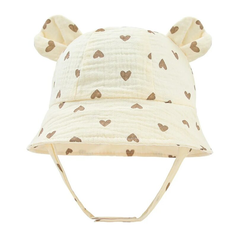 Cappello da pescatore per bambini per l'estate cappello da ragazzo Panama in cotone primavera cappello da pescatore per bambina cappello da sole UV accessori per neonati per bambini