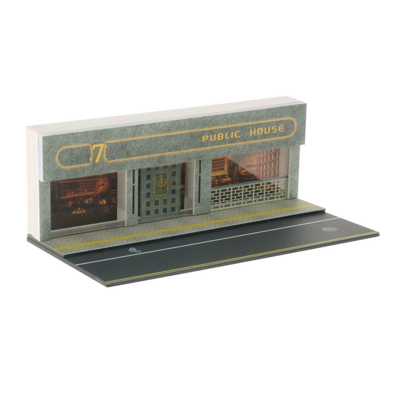 1/64 Scenery Diorama Parking Lot Background with Light for Gifts
