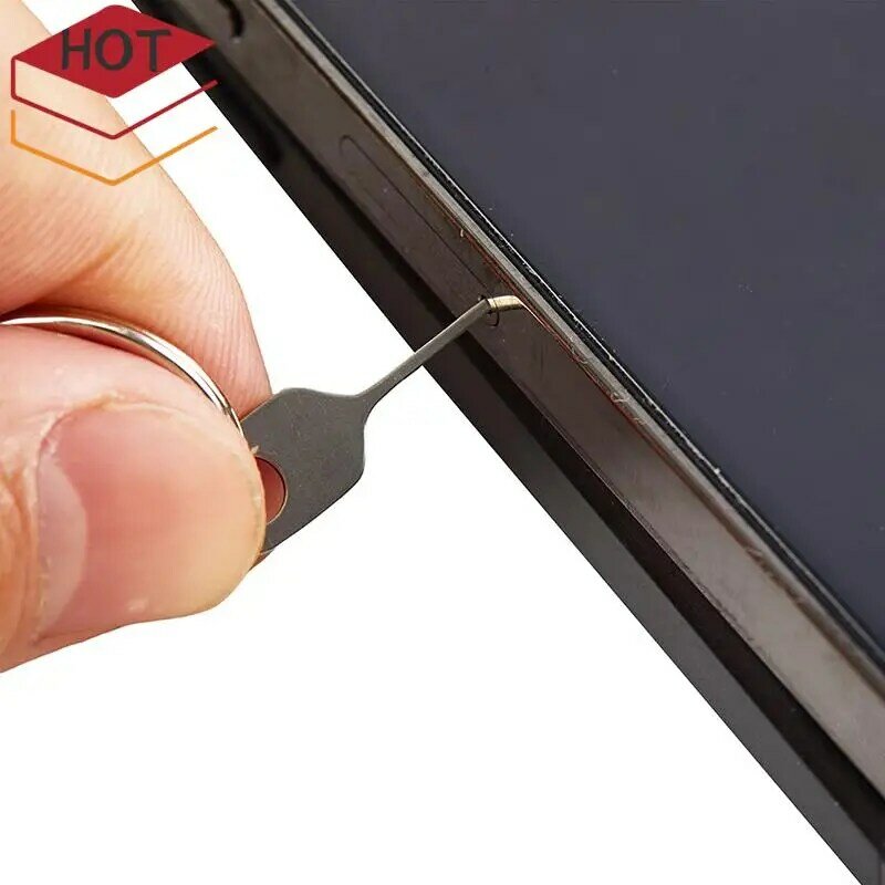 SIM Card Eject Pin Key Tool, Agulha de cartão, Suporte da bandeja, Ejetar Pin para celular, 5pcs por conjunto