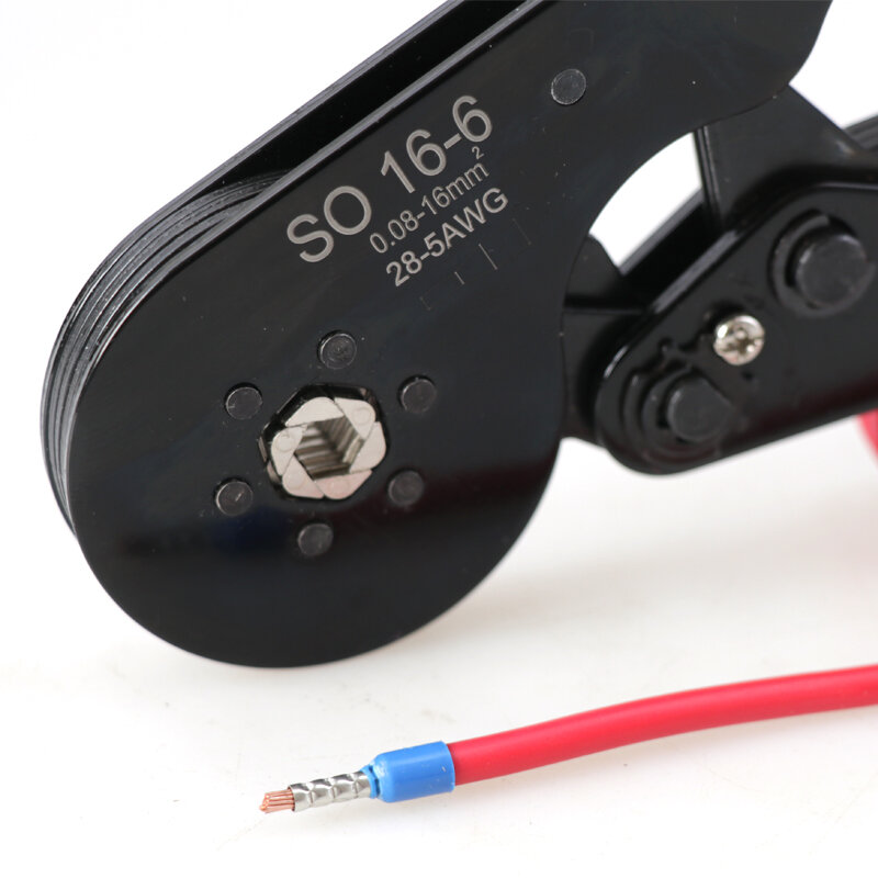 Pince à sertir les bornes, outils d'électricien, presse à fils tubulaires, 0.08 – 16 mm²