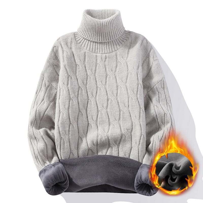 Sweater Pullover rajut pria, Sweater Retro leher O warna polos, Pullover longgar Harajuku musim gugur dan dingin