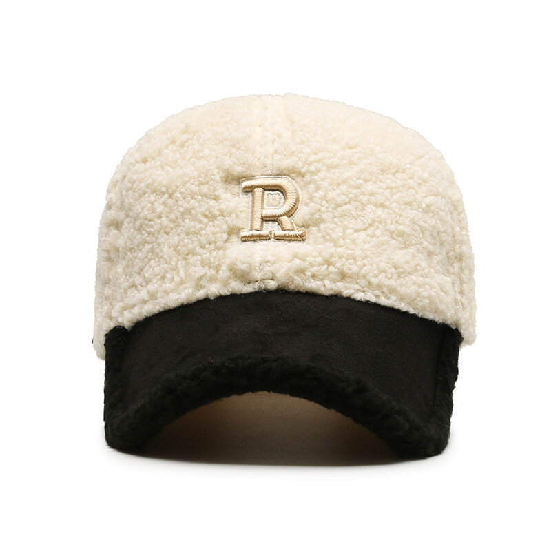 FS Trendy Luxury Brand Men cappelli bianco marrone Big Letter ricamo Lambswool berretti da Baseball per le donne Designer Hat Gorras Hombre