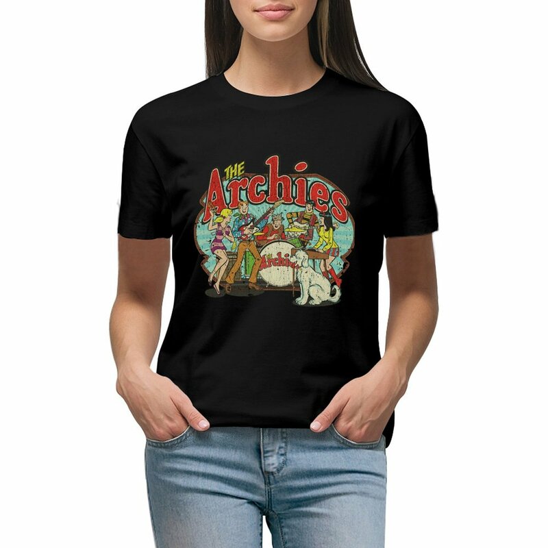 The Archies kaus 1967 atasan lucu musim panas atasan baju motif hewan untuk anak perempuan T-shirt untuk wanita longgar pas