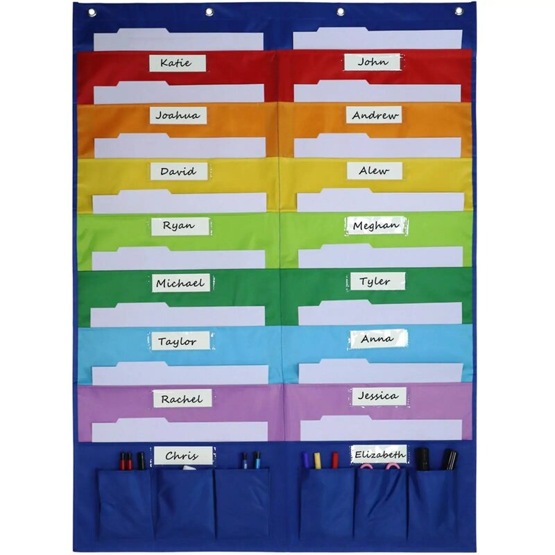 Irritation Room Pocket Chart Wall Face File, Evalu03 Schedule for Office