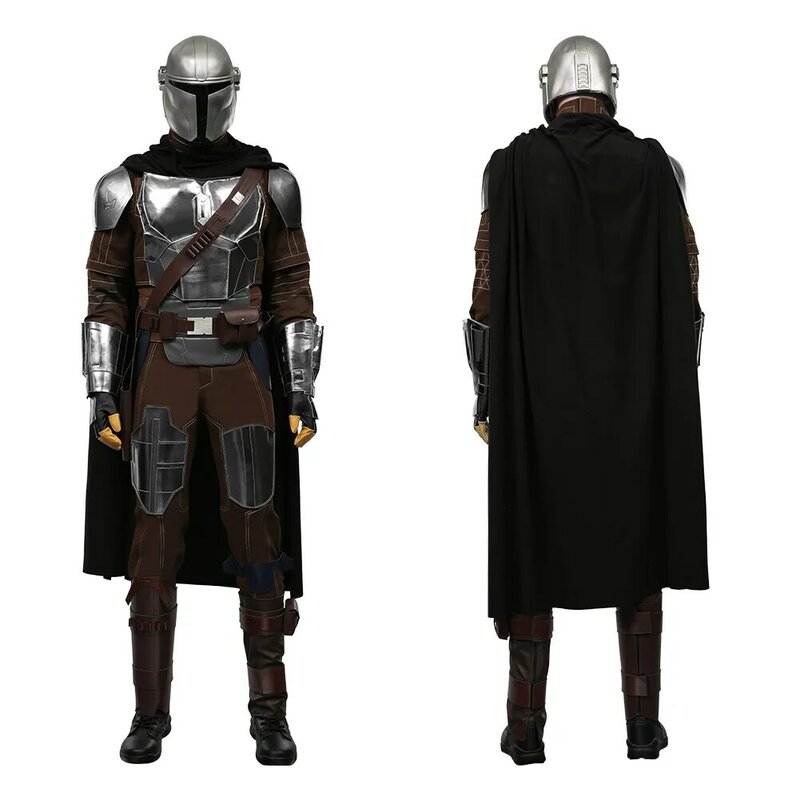 Adult Din Djarin Cosplay Cloak Costume Men Battle Armor TV Bounty Hunter 3 Roleplay Fantasia Fancy Role Play Party Male Clothes