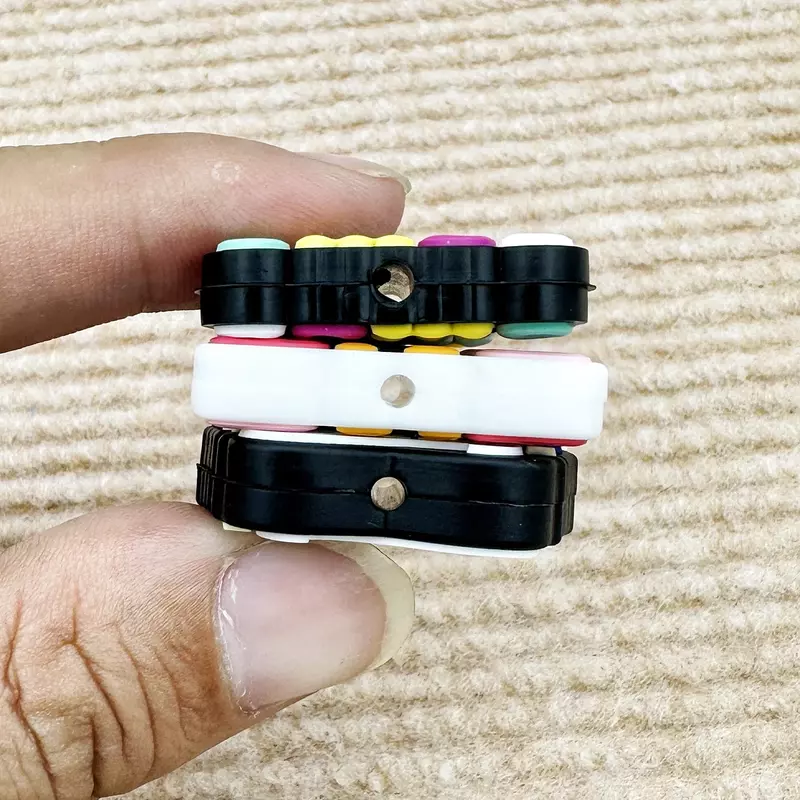 10 buah manik silikon baru plakat fokus manik-manik gelang bayi mainan DIY benang pena manik-manik puting rantai perhiasan Aksesori Kawai hadiah