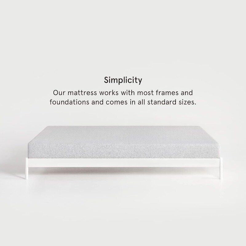 8-дюймовый двойной матрас, средне прочная пенопластовая кровать в коробке, отзывчивая и поддерживающая, CertiPUR-US