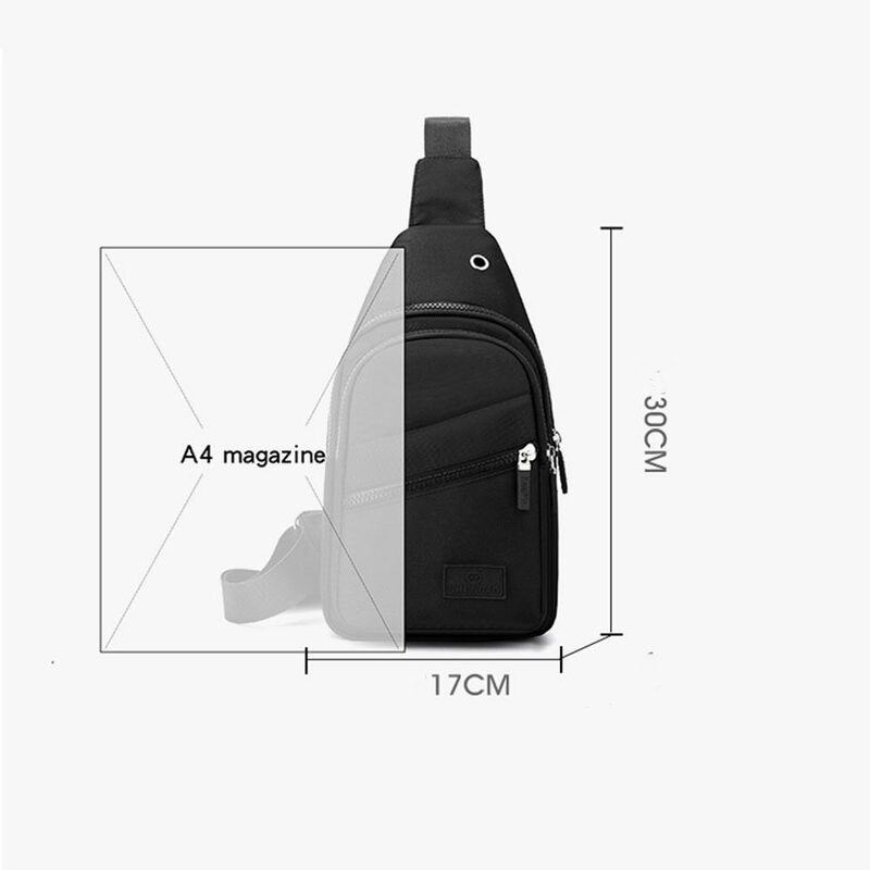 Polyester Women Chest Bag Fashion Lightweight Fanny Pack Korean-Style Cross Body Bags Water Proof Sport Shoulder Sling Backpack