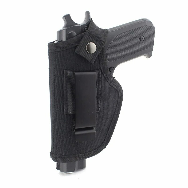 Prawa lewa ręka Tactical Gun Holster ukryty Carry uniwersalny IWB OWB metalowy klips Airsoft Glock Gun Holder Handgun Holsters
