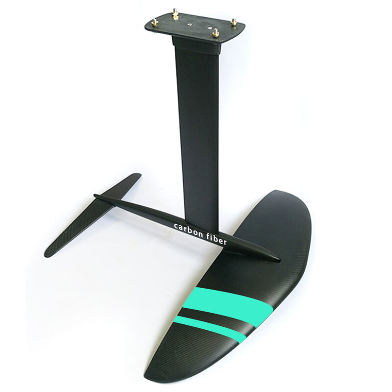 Wakesurf-Tabla de aluminio de fibra de carbono, tabla de Paddle de pie, hidroaluminio, Color negro