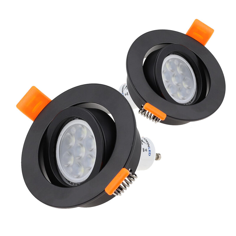 Recessed Downlight Holder GU10 MR16 Fixture Frame  Lamps  LED Socket Adjustable Ceiling Hole Lamp