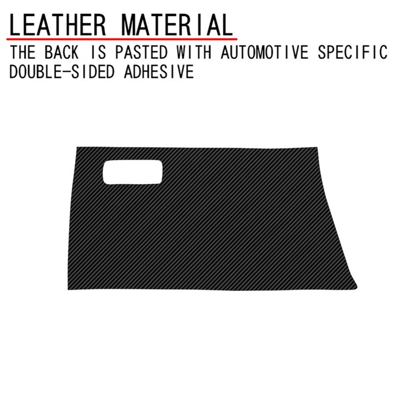 Per Toyota Alphard/Vellfire 40 Series 2023 + Car PU Leather Co-Pilot Anti-Kick Glove Box Trim Pad fibra di carbonio