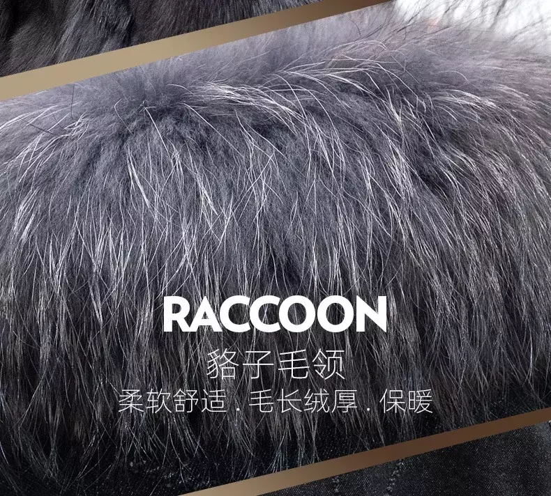 2023 Winter Denim Parkas Men's Fur Coats Men Short Raccoon Fur Collar Fox Fur Inner Mens Fur Jacket Coat Male Warm Fur Clothing