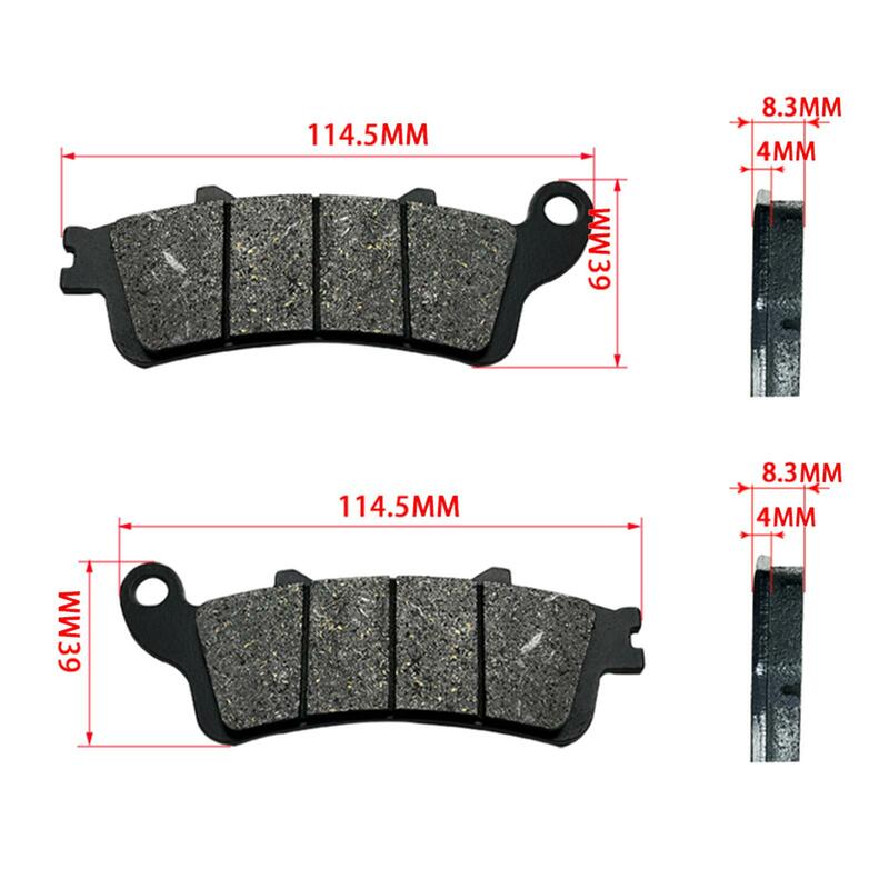 Complete Set Brake Pads Repair Parts Convenient Black for Kawasaki Kl