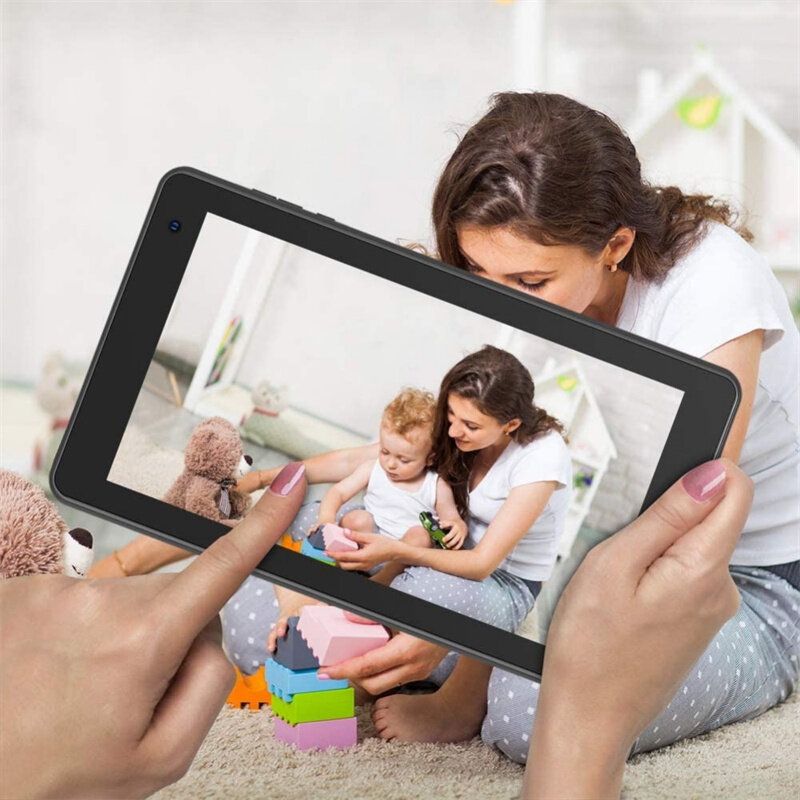 DTM7 Kids Tablet 7 pollici WiFi Android 9.0 Quad Core 2GB RAM 16GB ROM Dual Camera Tablet 1024x600 IPS 3000MAh