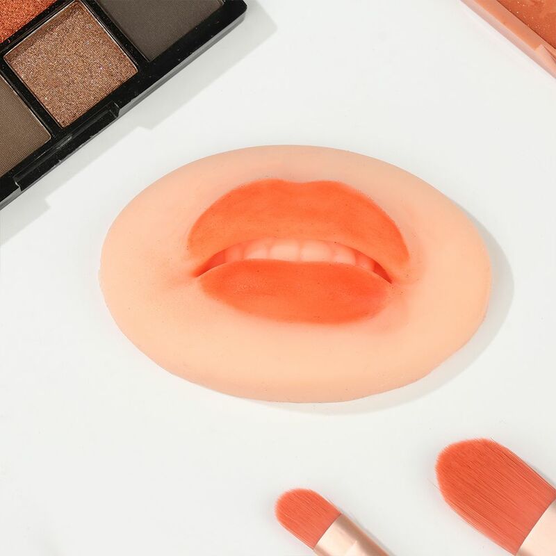 3D Praktijk Lip Soft Silicone Skin Open Mond Voor Permanente Make-Up Artiesten Microblading Lip Blush Training Accessoires Tool