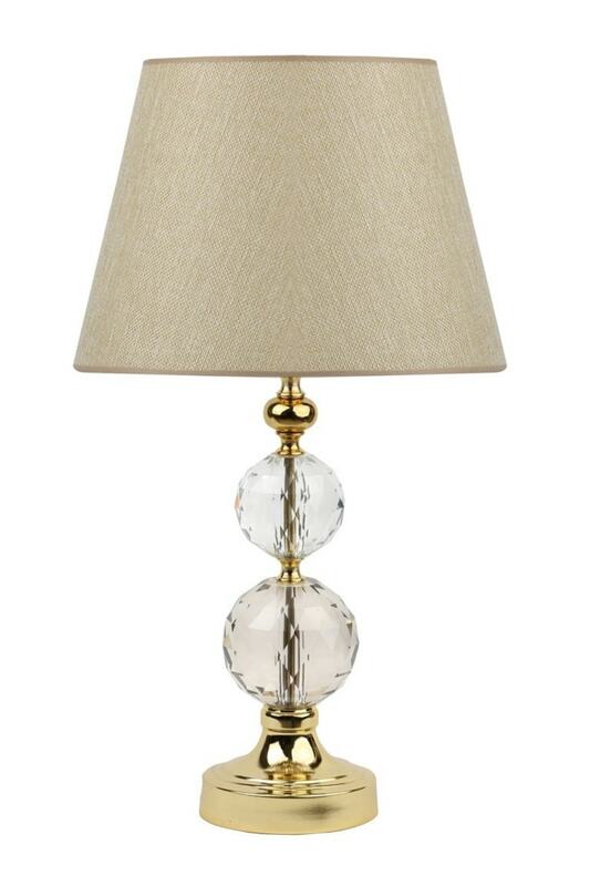 Gold Crystal 2 Sphere Lampshade