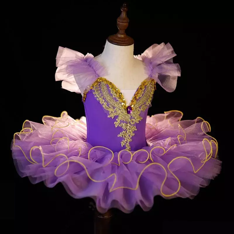 Dziecięca balerina baletowa spódniczka TUTU sukienka do tańca dzieci łabędź jeziora kostiumy do tańca ubrania nastoletnie dziewczyny balowe stroje baletowe