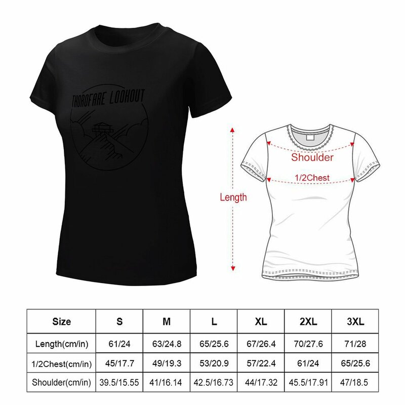 Florofare Lookout strictement T-Shirt pour femmes, vêtements Kawaii, graphiques