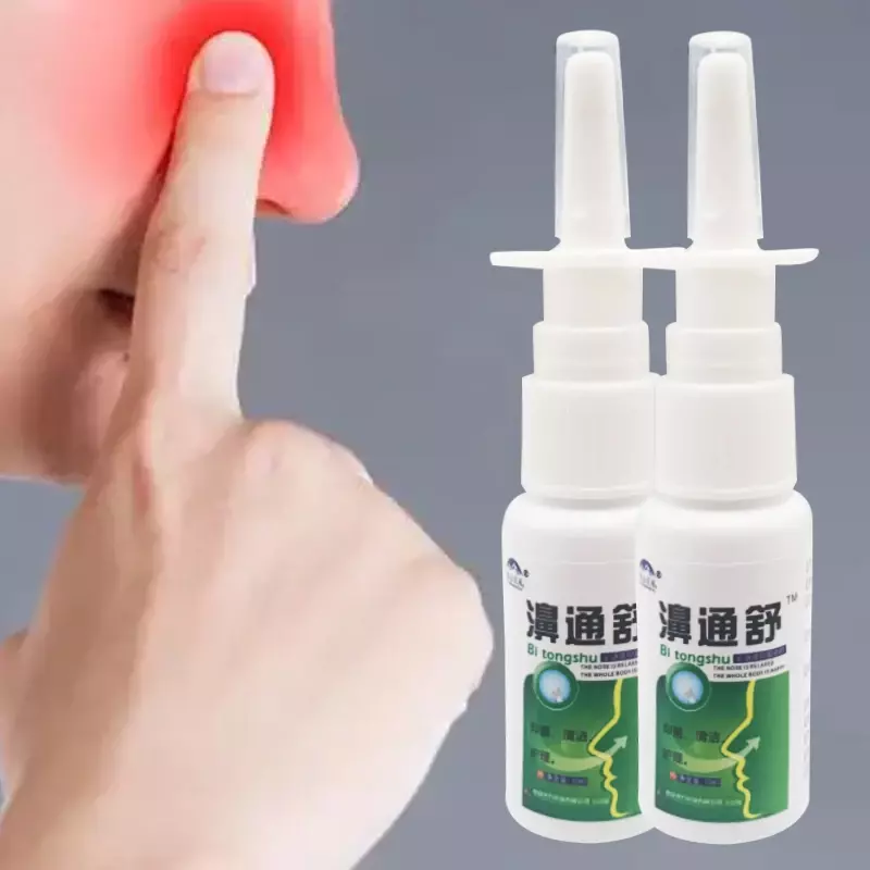 Semprotan hidung herbal medis tradisional Cina semprotan Rhinitis ketidaknyamanan hidung tetesan hidung kronis gatal hidung ramuan keren Perawatan Hidung