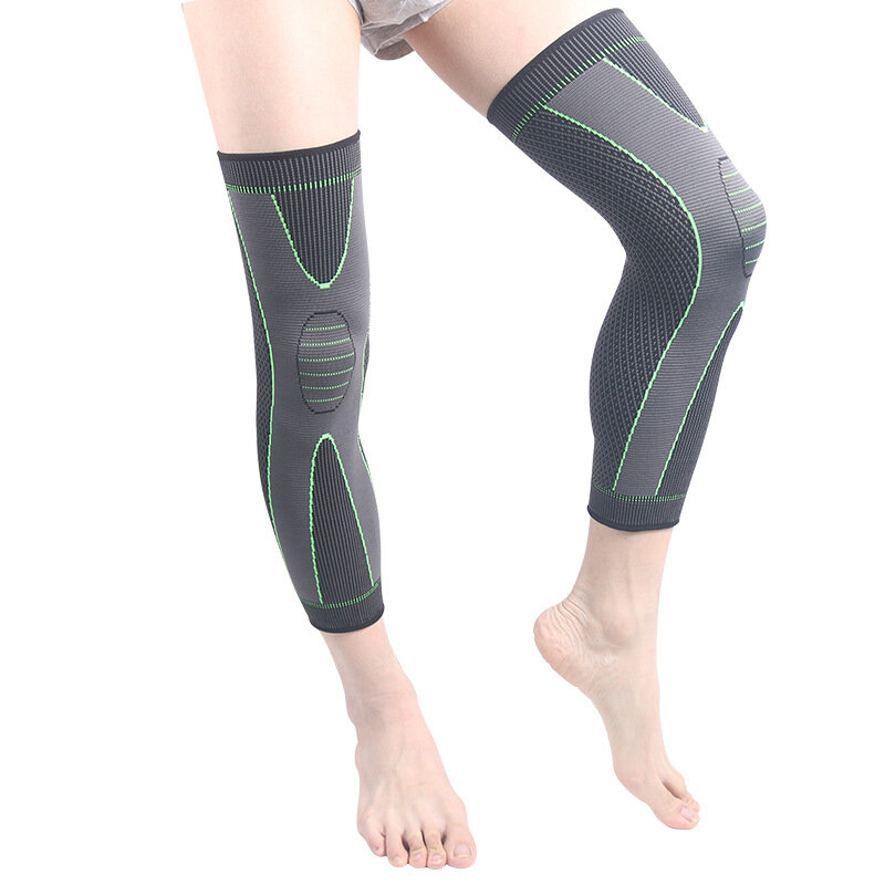 Manchons de jambe de Compression pleine longueur antidérapants, protection de Support de genou pour le basket-ball, le Football, la course à pied, le cyclisme, 2022