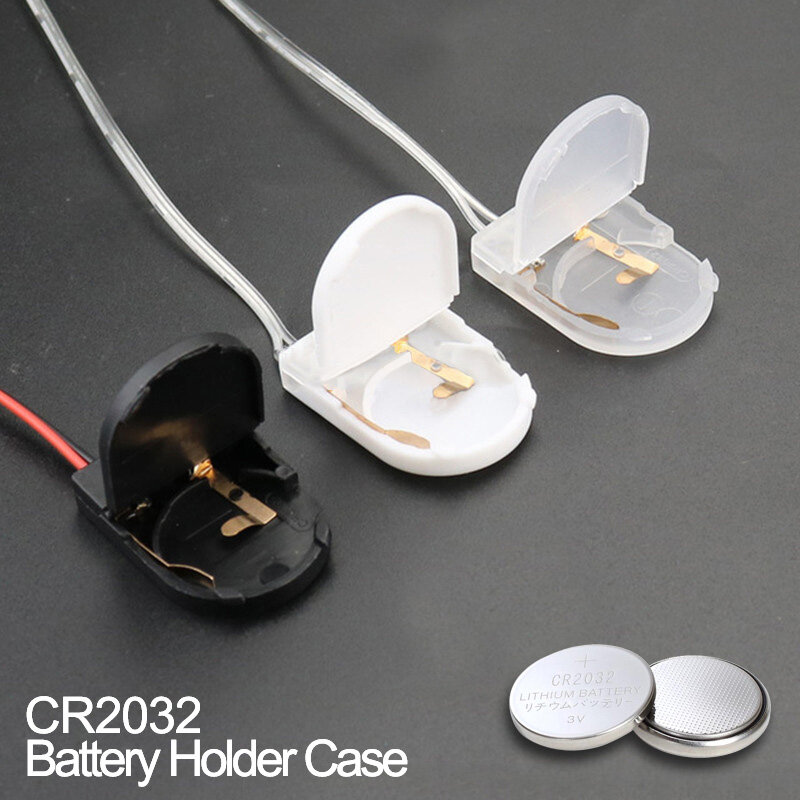 Hot Sell 1/2/5PCS CR2032 Button Coin Cell Battery Socket Holder Case Cover With ON-OFF Switch 3V battery Storage Box
