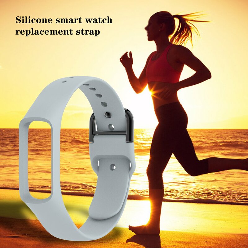 Jam tangan pintar tali pengganti, gelang pengganti olahraga gesper pola resmi untuk Samsung Galaxy Fit E R375