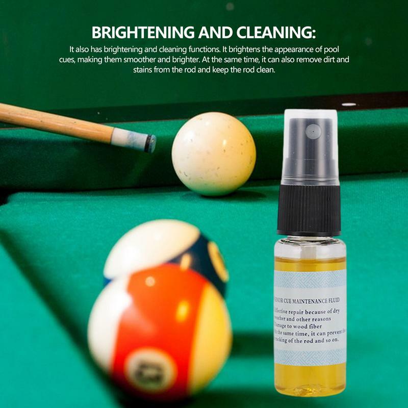 Snooker Cue Oil 20ml Pool Oil Protects Wooden Shaft Snooker Club Lube Oil Billiard Cue Cleaner & Conditioner Safety For Indoor