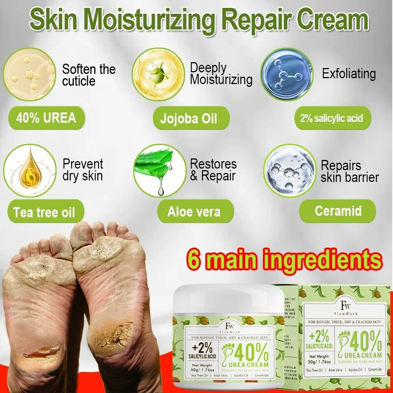Crème anti-fissure pour les pieds, masque exexpansif pour les pieds, anti-séchage, talon Conté, callosités, élimination de la peau à fréquence, hydratant, soin des pieds