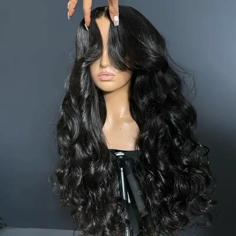 Sophia-Perruque Lace Closure Remy Naturelle, Cheveux Lisses, 5x5, 130%, Saphir, Real HD, pour Femme Africaine