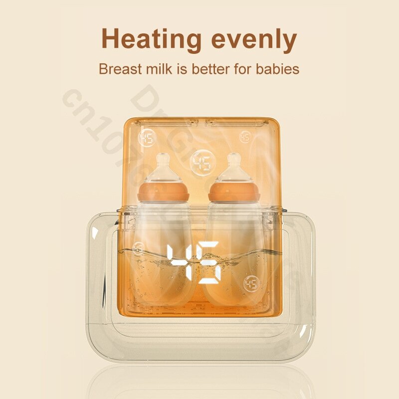 Multi-Funcional Double Bottle Milk Warmer, aquecedor automático do leite materno, descongelamento e aquecimento