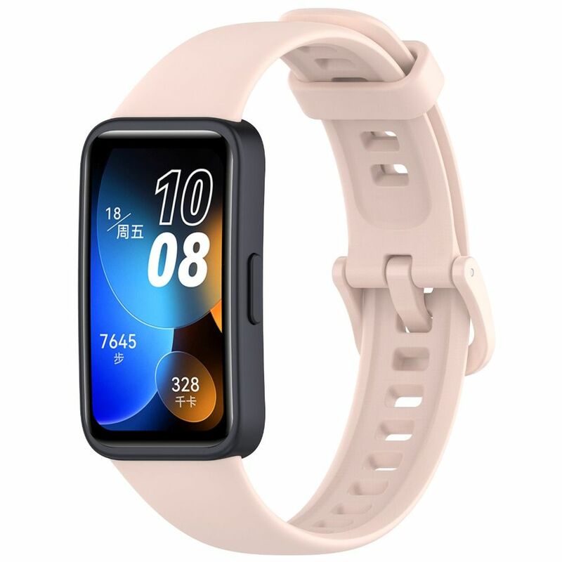 Pulseira de silicone macio para Huawei, pulseira para Huawei Band 8, pulseira, substituição Correa, acessórios smartwatch, esporte