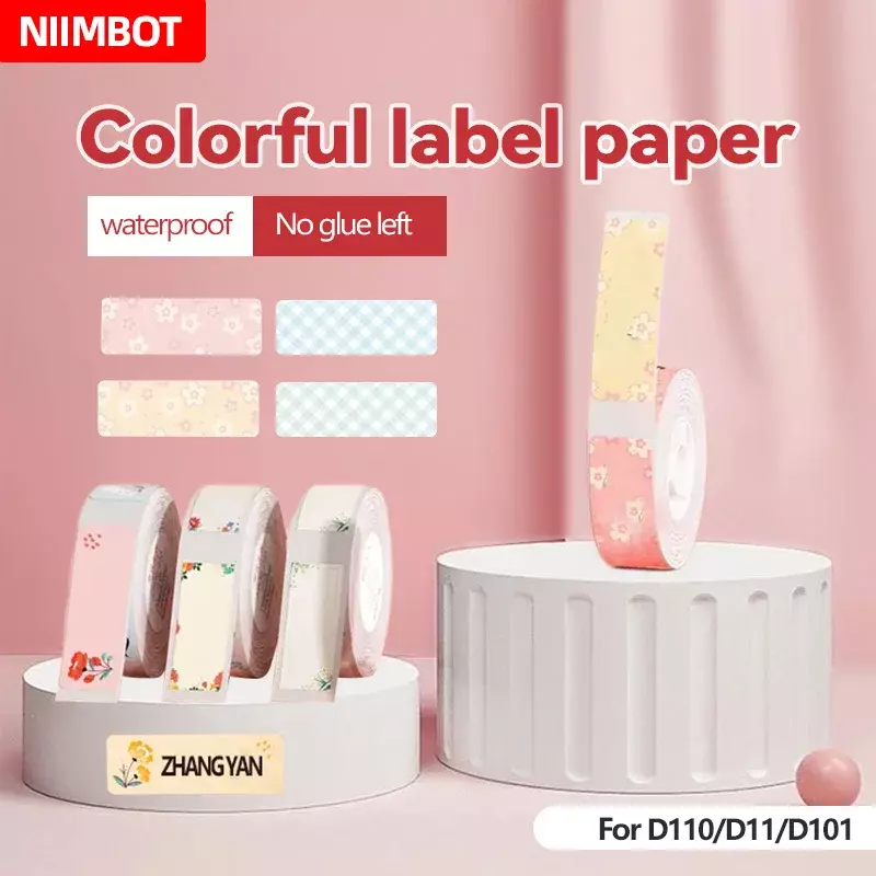 Niimbot-máquina de etiquetas D110/D11/D101/H1/H1S, papel de impresión autoadhesivo, máquina de codificación, papel de precios, papel de etiqueta de precio de producto