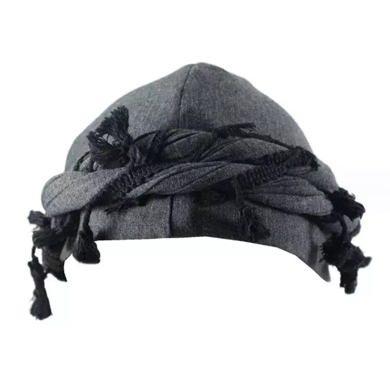Boné forrado cetim de seda para homens, chapéu de turbante Strechy Headwrap indiano, chapéu Hip Hop, envoltório de cabeça, halo, quimio, masculino
