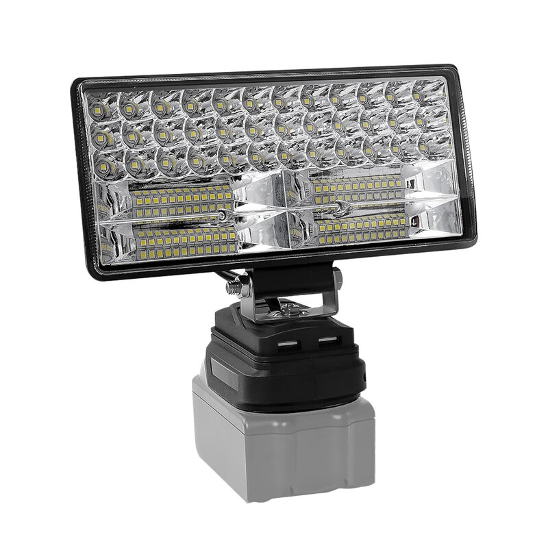 Lampa Led 11800lm dla Makita 35W z podwójnym portem USB kompatybilna z 18V akumulator litowo-jonowy światła awaryjne lampa oświetleniowa