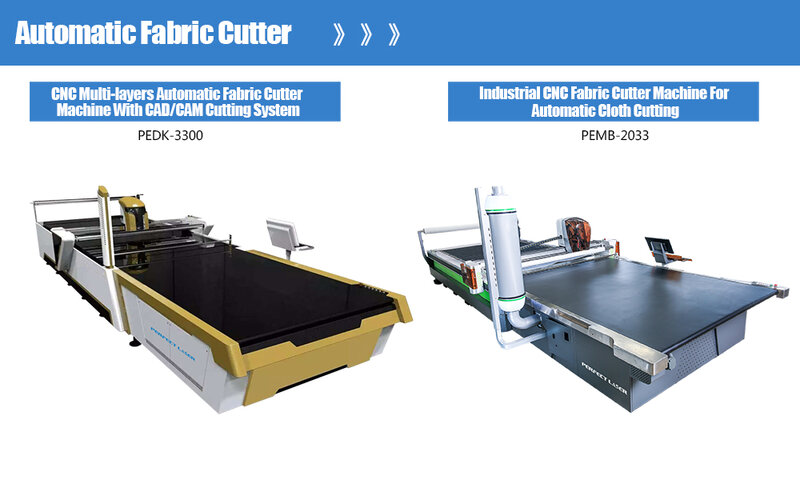Mesin pemotong kain otomatis Laser sempurna dengan peralatan pemotong kain meja