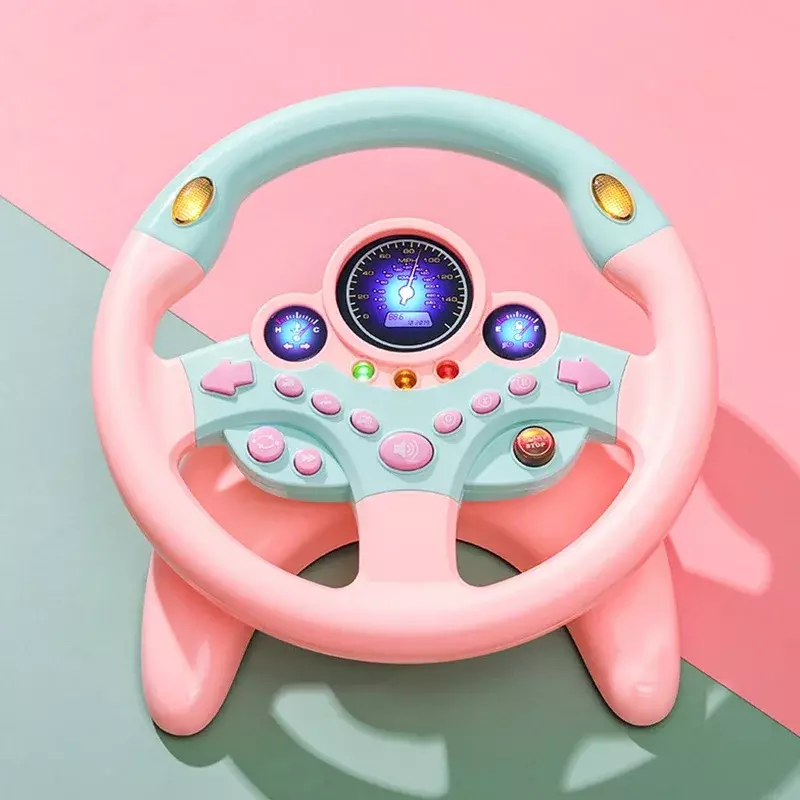 Simulation Driving Car Toy Steering Wheel Kids Baby Interactive Toys Children With Light Sound Musical Educational Gift Toys