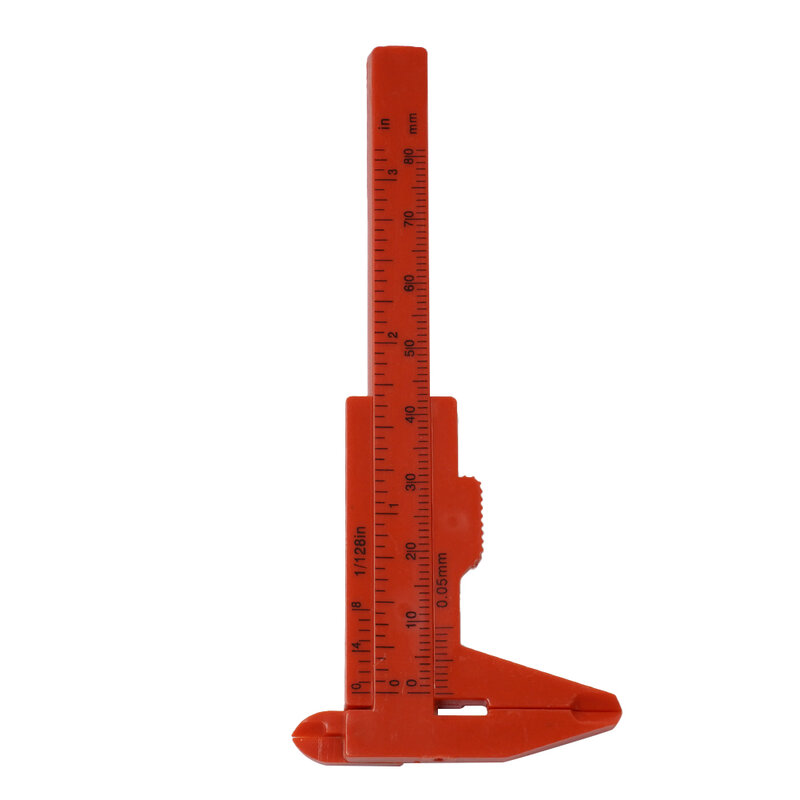 0-80mm plástico deslizante vernier caliper dupla escala caliper calibre pachômetro digital micrômetro ferramentas de medição