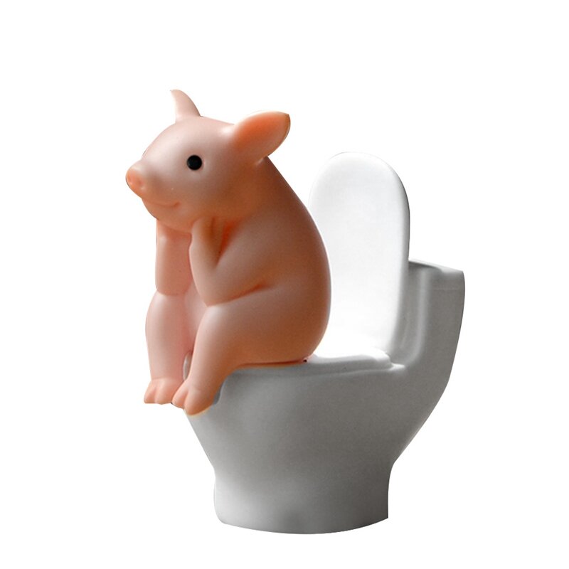 귀여운 돼지 집 장식 PVC 모델 장식, 미니 카와이