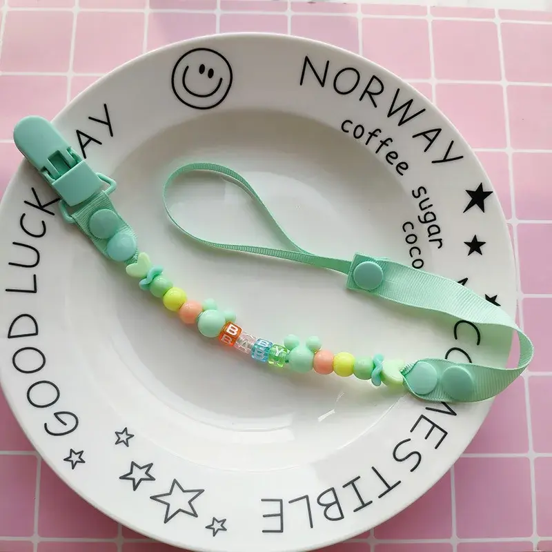 เด็ก Empeng Silikon Dummy คลิป Handmade หัวนม Chain Appease จุกนมหลอก Teething ของขวัญเชือกสำหรับทารกเด็ก